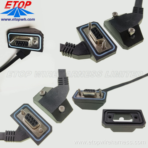 IP67 Sealing Rugged D-SUB Panel Mount Connector